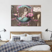 Joyeuse Paques Canvas Afdruk (Insitu (Slaapkamer))