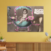 Joyeuse Paques Canvas Afdruk (Insitu (Woonkamer))