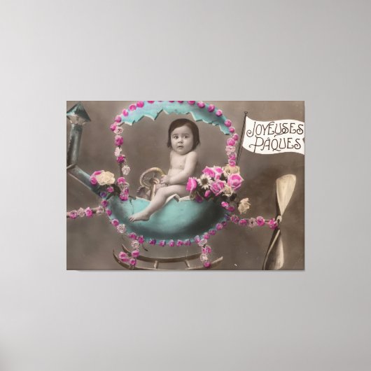 Joyeuse Paques Canvas Afdruk (Voorkant)