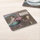 Joyeuse Paques Kartonnen Onderzetters (Schuin)