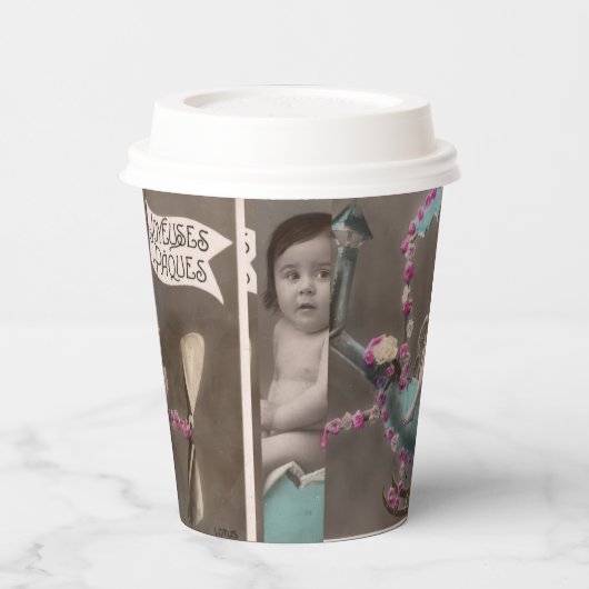 Joyeuse Paques Papieren Bekers (Links)