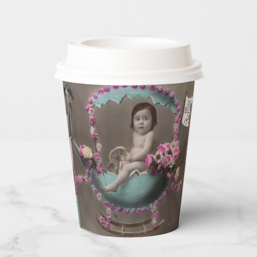 Joyeuse Paques Papieren Bekers (Achterkant)