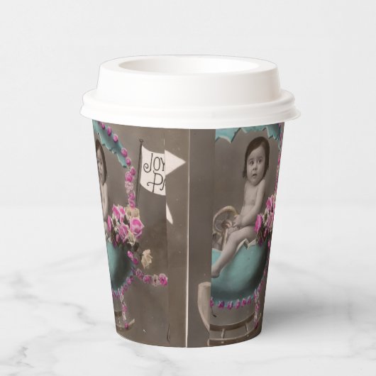 Joyeuse Paques Papieren Bekers (Rechts)