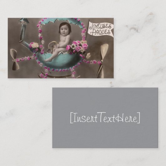 Joyeuse Paques Visitekaartje (Voorkant / Achterkant)