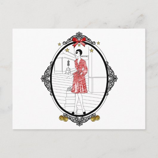 Joyeuses Fêtes Briefkaart (Voorkant)