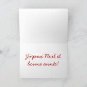 Joyeuses Fêtes et bonne année Blue Star II Feestdagen Kaart (Binnen)