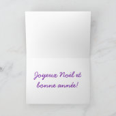 Joyeuses Fêtes et bonne année Green Star III Feestdagen Kaart (Binnen)