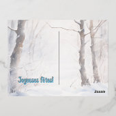 Joyeuses fêtes - ree folie feestdagen briefkaart (Achterkant)