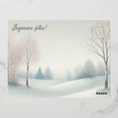 Joyeuses fêtes - ree no2 folie feestdagen briefkaart (Achterkant)