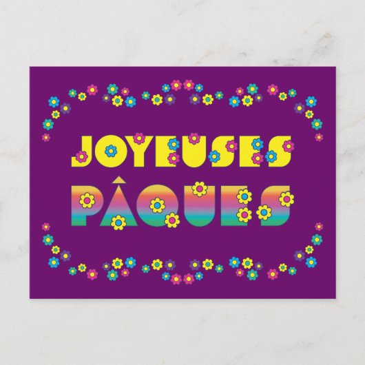 Joyeuses Pâques Briefkaart (Voorkant)