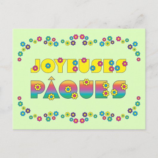Joyeuses Pâques Briefkaart (Voorkant)