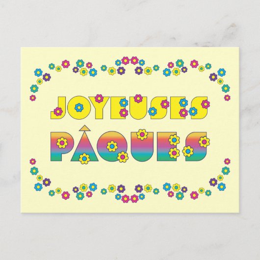 Joyeuses Pâques Briefkaart (Voorkant)