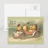 Joyeuses Pâques Cute  Easter Feestdagenkaart (Voorkant / Achterkant)