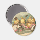 Joyeuses Pâques Cute Easter Magneet (Voorkant / Achterkant)