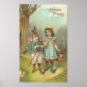 Joyeuses Pâques Cute Easter Poster (Voorkant)