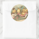 Joyeuses Pâques Cute  Easter Ronde Sticker (Tas)