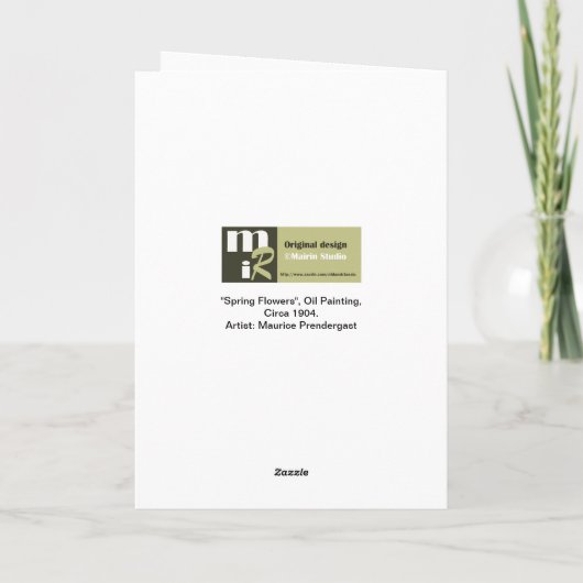 Joyeuses Pâques.Fine Art PaasKaarten in het Frans Feestdagen Kaart (Achterkant)