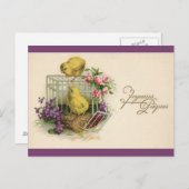 Joyeuses Paques (Happy Easter)  Feestdagenkaart (Voorkant / Achterkant)