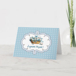 Joyeuses Pâques. PaasKaart in het Frans Feestdagen Kaart