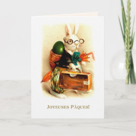 Joyeuses Pâques. PaasKaart in het Frans Feestdagen Kaart