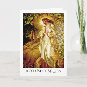 Joyeuses Pâques. PaasKaarten in het Frans Feestdagen Kaart