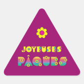 Joyeuses Pâques Sticker (Voorkant)