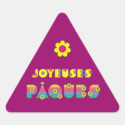 Joyeuses Pâques Sticker (Voorkant)