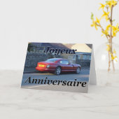 Joyeux Anniversaire - de Gelukkige kaart van het (Gele Bloem)