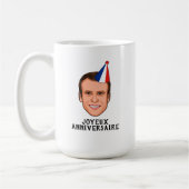 JOYEUX ANNIVERSAIRE Emmanuel Macron Verjaardag Koffiemok (Links)