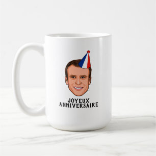JOYEUX ANNIVERSAIRE Emmanuel Macron Verjaardag Koffiemok