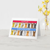 Joyeux Anniversaire FHappy Birthday Kaart (Gele Bloem)