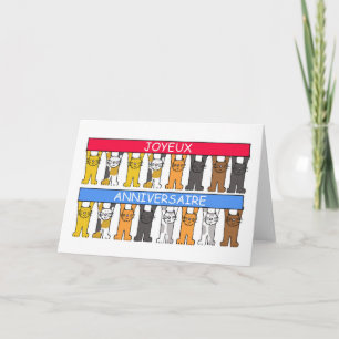 Joyeux Anniversaire FHappy Birthday Kaart