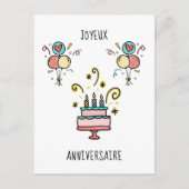 Joyeux Anniversaire | Fijne verjaardag Briefkaart (Voorkant)