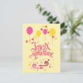 Joyeux Anniversaire | Fijne verjaardag Feestdagenkaart (Staand voorkant)