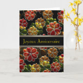 Joyeux Anniversaire Franse verjaardag door Valxart Kaart (Gele Bloem)