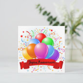 Joyeux Anniversaire Franse verjaardag Kaart (Staand voorkant)