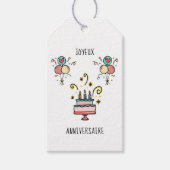 Joyeux Anniversaire | Happy Birthday Cadeaulabel (Voorkant)
