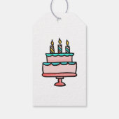 Joyeux Anniversaire | Happy Birthday Cadeaulabel (Achterkant)