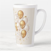 joyeux anniversaire. happy birthday. latte mok (Rechts)