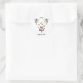 Joyeux Anniversaire | Happy Birthday Ronde Sticker (Tas)