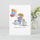 Joyeux Anniversaire Kaart (Staand voorkant)