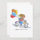 Joyeux Anniversaire Kaart (Voorkant / Achterkant)