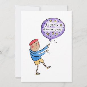 Joyeux Anniversaire Kaart