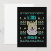 Joyeux Corgmas Ugly Kerstmis Corgi Bedankkaart (Voorkant / Achterkant)