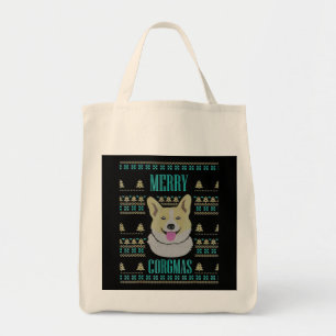 Joyeux Corgmas Ugly Kerstmis Corgi Tote Bag