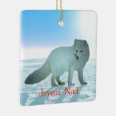 Joyeux Noё l - Arctic Fox Keramisch Ornament (Rechts)