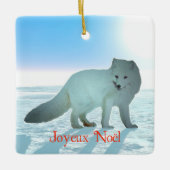Joyeux Noё l - Arctic Fox Keramisch Ornament (Voorkant)
