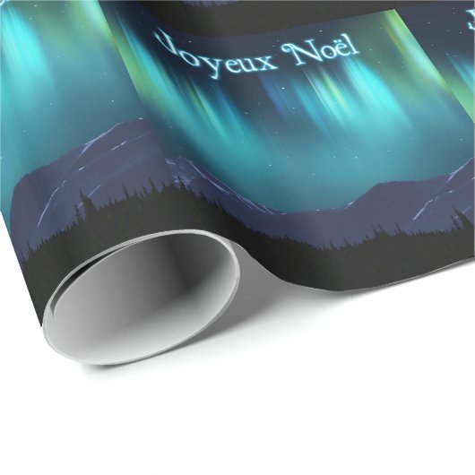 Joyeux Noё l - Aurora Borealis Cadeaupapier (Rol Hoek)