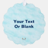 Joyeux Noё l - Blue Aurora Ornament Kaart (Achterkant)