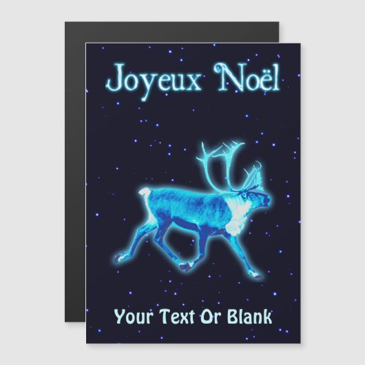 Joyeux Noё l - Blue Cariou (rendier) (Voorkant / Achterkant)